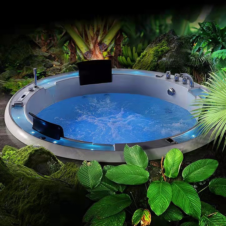 BALISI 3 Person walk in spa hot tub massage whirlpool bathtub & whirlpools  built in bathtub