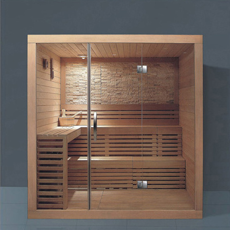 BALISI new design sauna room 2 person wood design infrared commercial wooden sauna and shower room