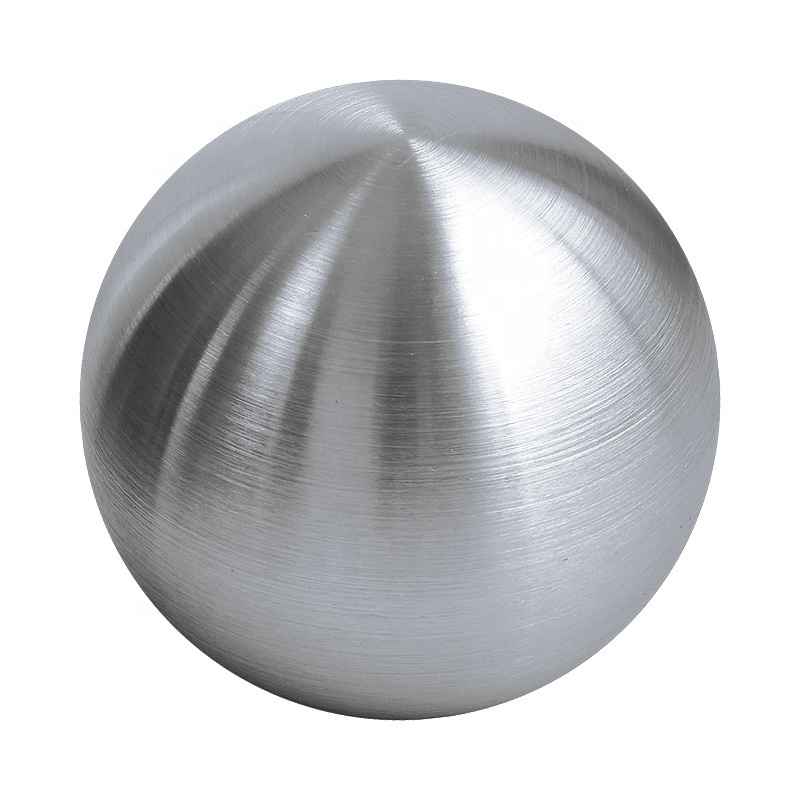 51mm Brushed Surface hollow stainless steel Ball Customized Metal Stainless Steel Garden Ball