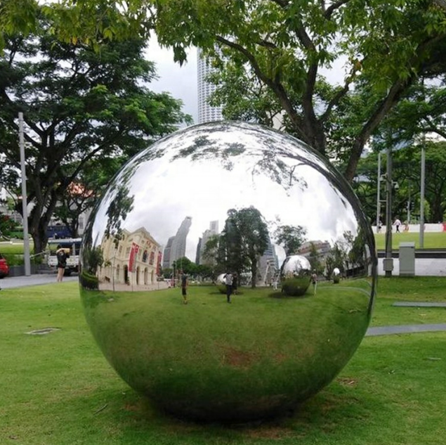 China Factory Wholesale 600 mm Stainless Steel Gazing Sphere Garden Hollow Balls