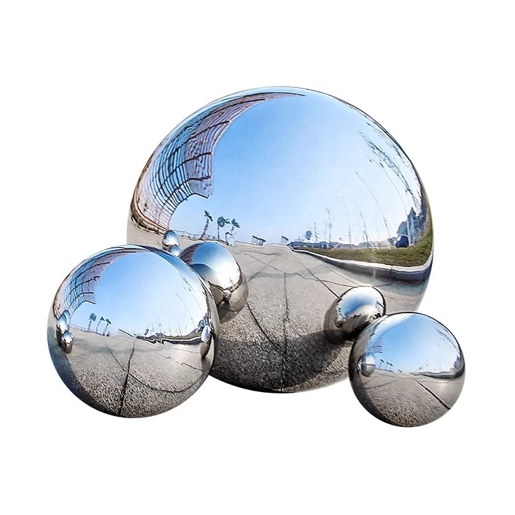 201 304 316 150mm diameter Mirror Polished Hollow Solid Stainless Steel Beads  Iron Sphere Metal Balls