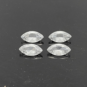 Marquise Shape 3x1.5mm ~ 14x7mm Good Quality Natural Faceted White Topaz Gemstone price Jewelry Making Natural White Topaz