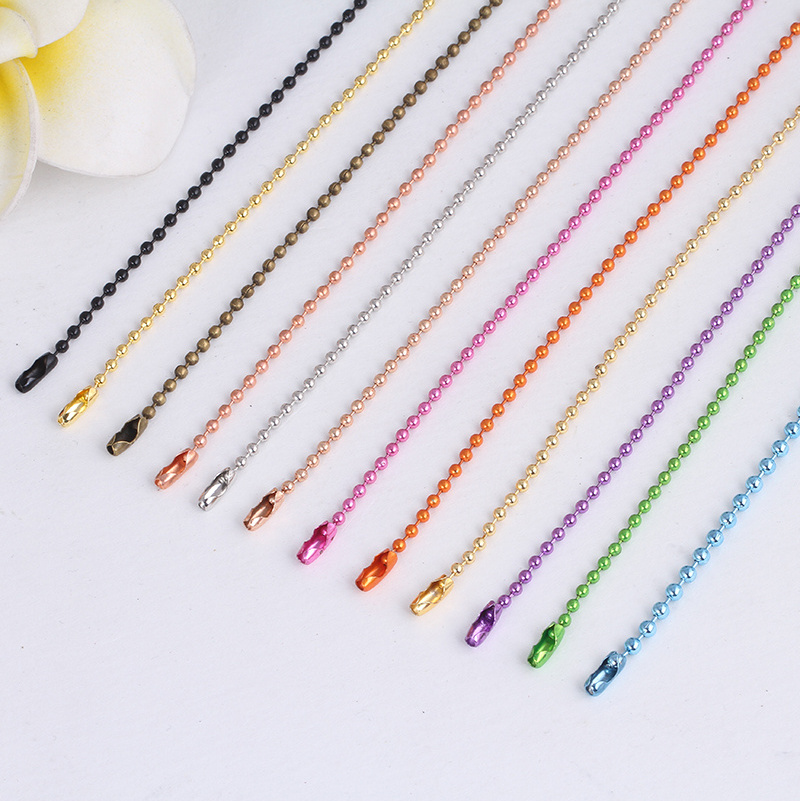 Popular Ball Chain Necklace Jewelry Making Metal Dog Tag ID Chain roller blind components