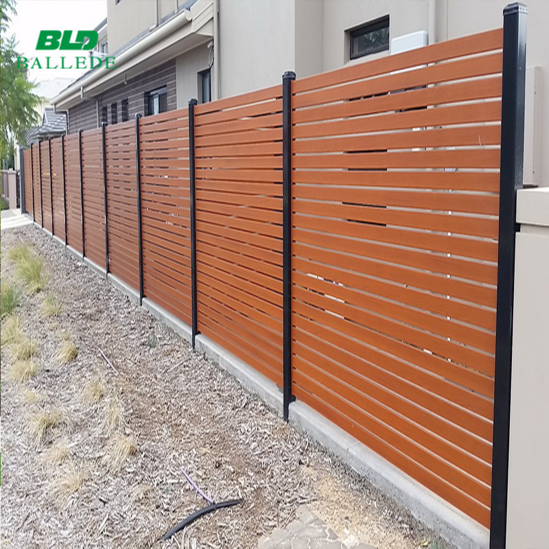 Factory Directly Supply High Quality Wrought Iron Fence Panel and Gate Privacy Outdoor Safety Fence Metal Aluminum Garden Fence