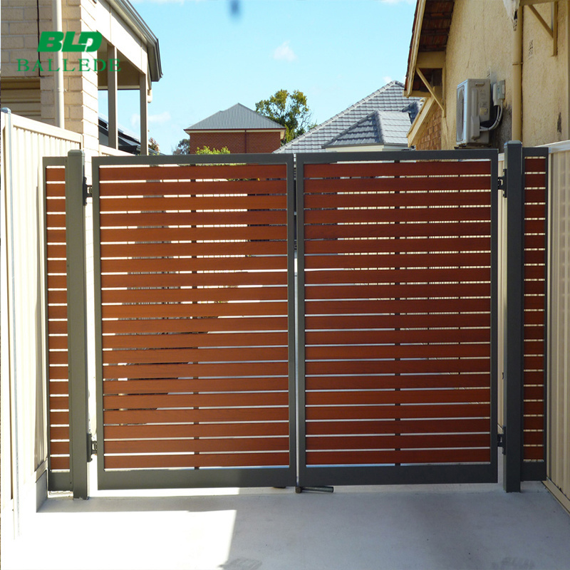 modern garden motorized aluminum gate doors