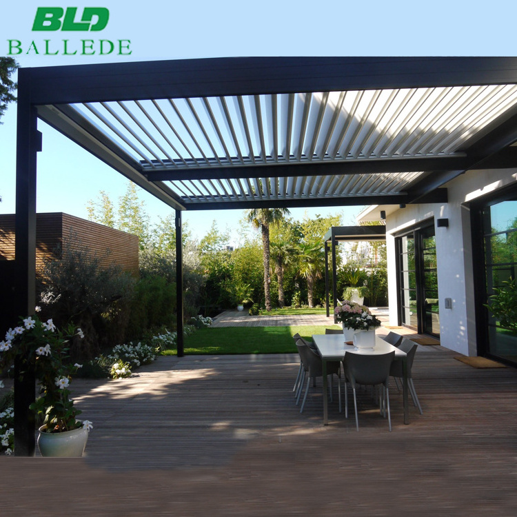 BBQ/Party/Backyard Automatic metal garden louver pergola gazebo outdoor 10x12