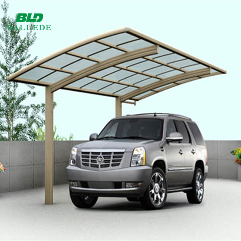 Waterproof UV protection outdoor aluminium car parking shade carport