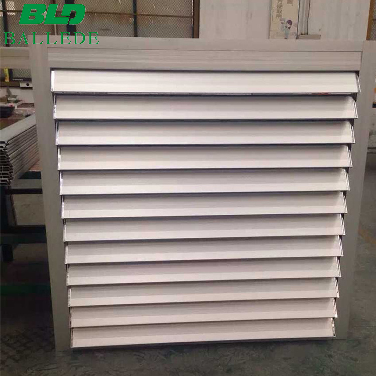 China supplier louver aluminium rolling shutter price plantation shutter with fixed blades