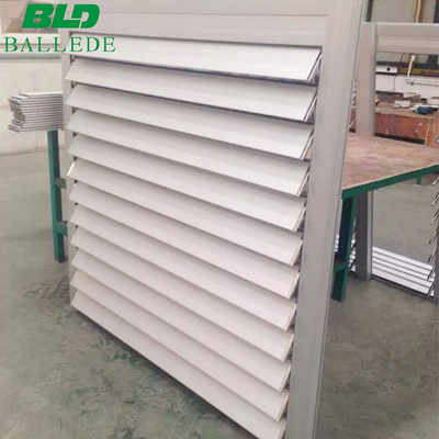 China supplier louver aluminium rolling shutter price plantation shutter with fixed blades