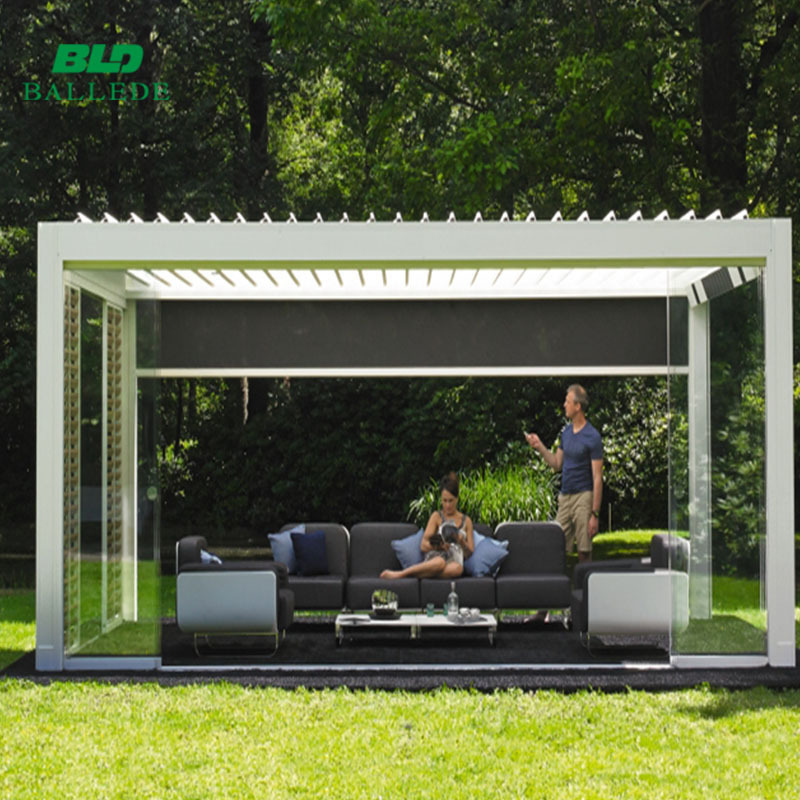 outdoor rainproof sunshade terrace gazebo