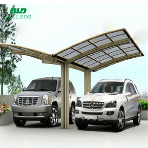 Waterproof UV protection outdoor aluminium car parking shade carport