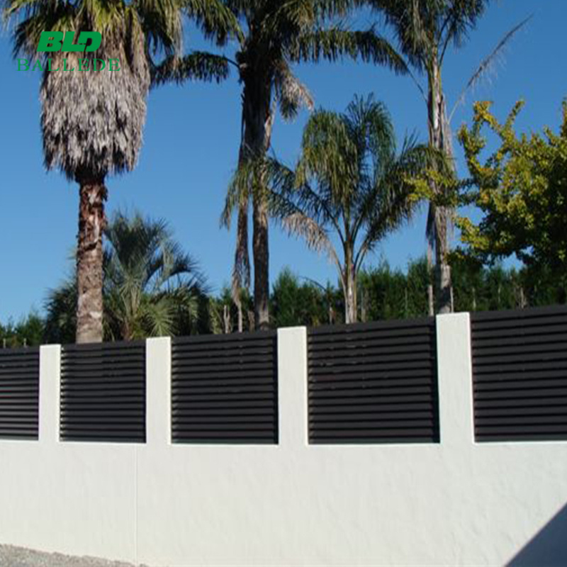 Black Aluminium Fence and Swimming Pool Fence Panels / powder coated metal fence