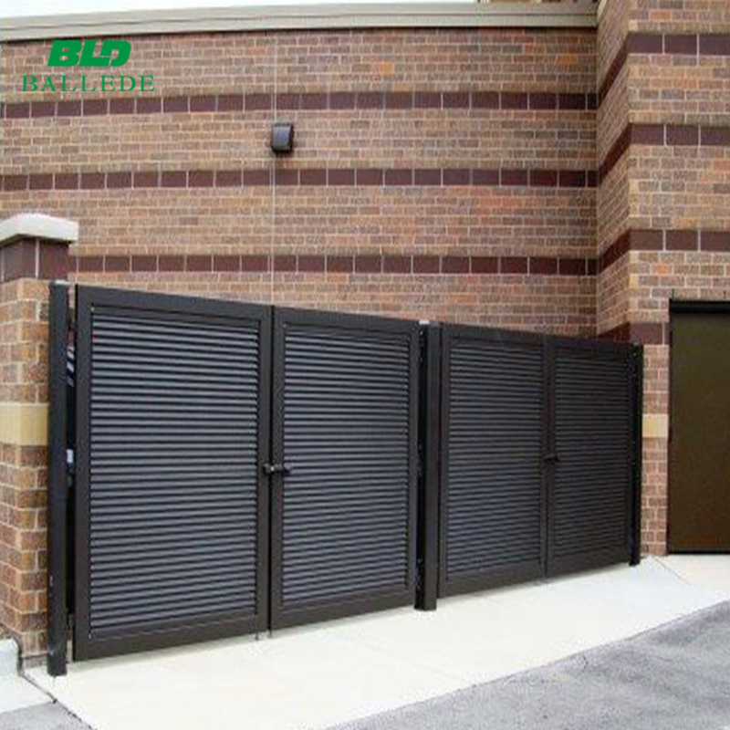 Factory Direct Sales Home Front Gate Design Aluminum Electric Sliding Boundary Wall Fence Gate For Courtyard