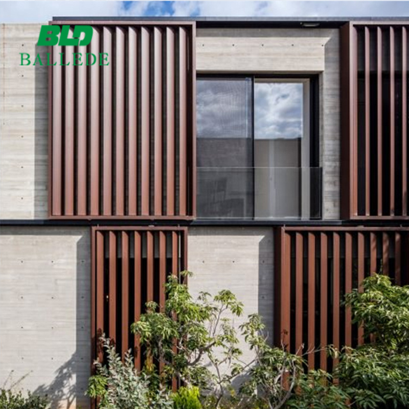 custom shape wall Aluminum Louvers