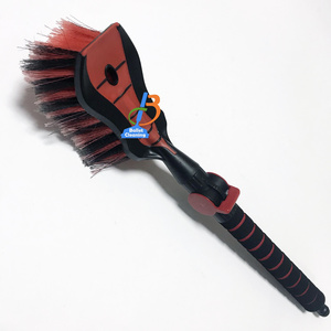 soft bristle brush cleaning rims tire detailing new TRP PP scraper plastic water through flow thru car wash wheel brush