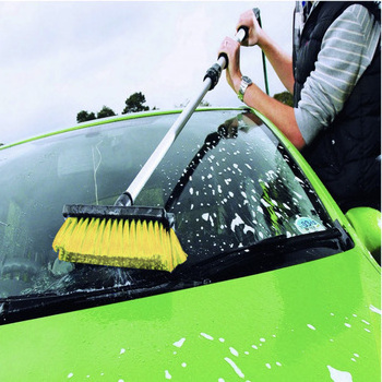 car wash care wheel rim brush outdoor window cleaner truck boat water flow through car brush