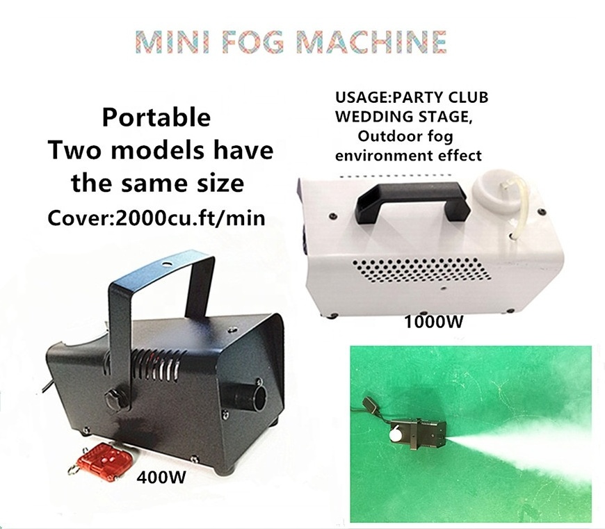 mini portable dry ice wedding smoke fog machine led dmx stage show music party wedding low lying diesel fogging perfume difuser