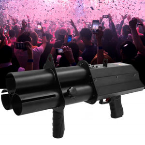 Festival and wedding party supply Handhold Rechargeable 3 shots electric confetti shooter confetti launcher confetti gun