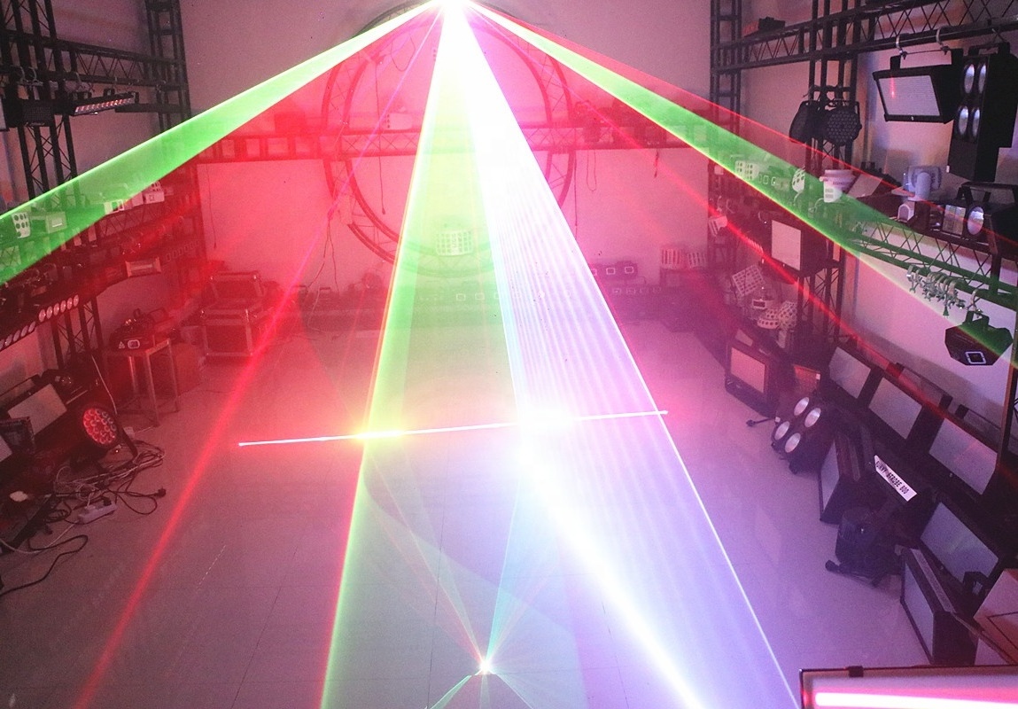 Professional Show Equipment Laser Stage Light 10w RGB Red Green Blue Laser effect Light christmas party bar 3D 3d laser 150w led