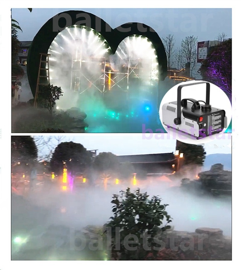 stage effect 900W RGB LED fog machine wireless remote water-based smoke machine for stage party bar dj thermal fogging fogger