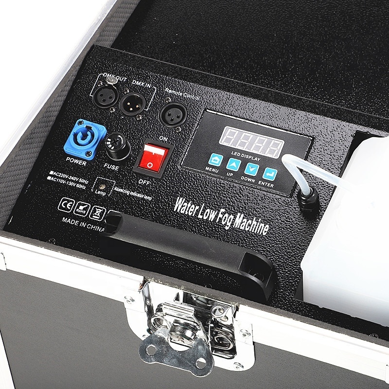 3000W Water Low Lying Fog Machine DMX Smoke Hazer Machine With Flight Case Stage Performance Mist for party led dmx par fly case