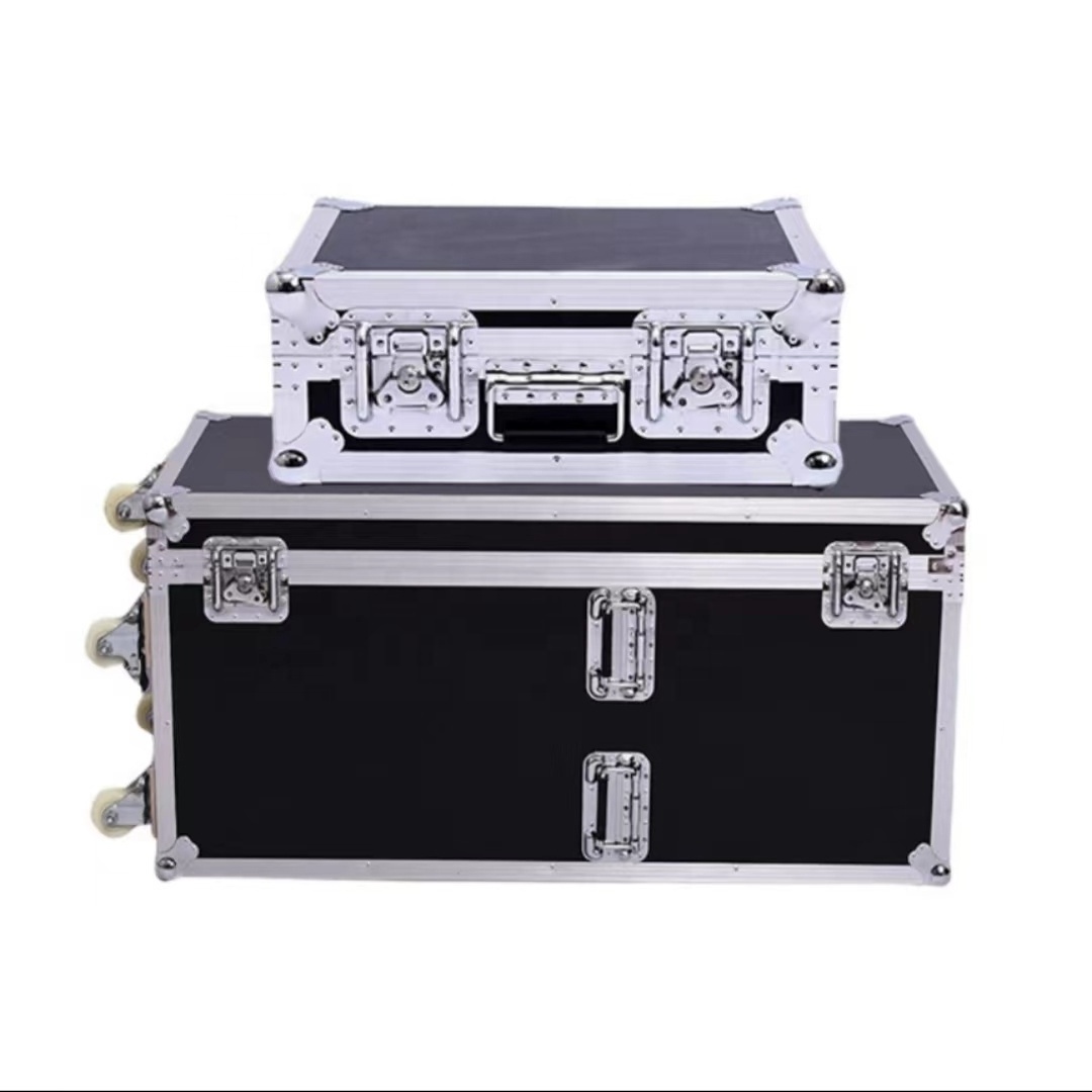 Factory Professional Custom Air Aluminum Tool Trolly Flight Case For Music Dj Equipment Shipping Box