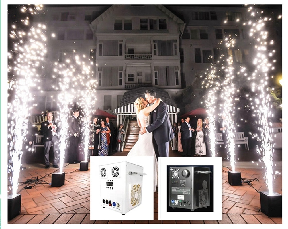 Mini 400W DMX Dj Party Events Waterfall Sparkle Cold Fireworks Making Machine Wedding Stage Cold Spark Machine