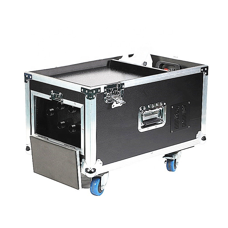 3000W Water Low Lying Fog Machine DMX Smoke Hazer Machine With Flight Case Stage Performance Mist for party led dmx par fly case