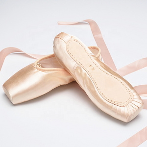 2100001 High Quality Leather Flats Professional Ladies Dance Ballet Pointe Shoes