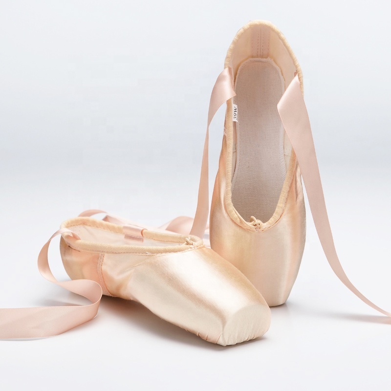 2100001 High Quality Leather Flats Professional Ladies Dance Ballet Pointe Shoes