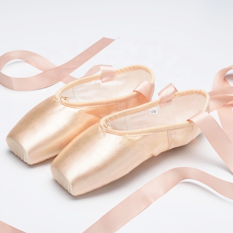 2100001 High Quality Leather Flats Professional Ladies Dance Ballet Pointe Shoes