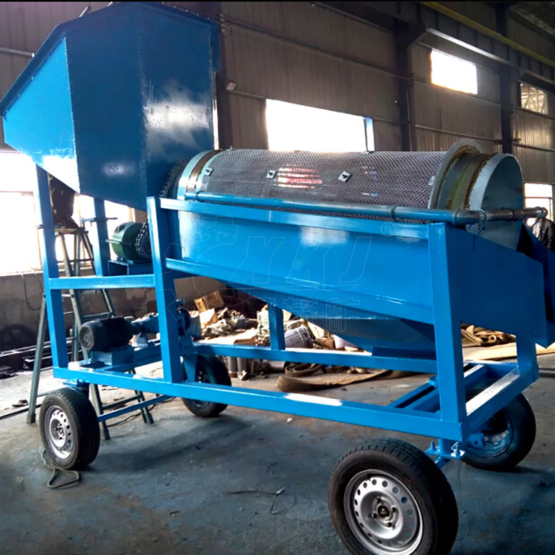 Gold Trommel Drum Scrubber Washing Panning Machine for Placer Gold