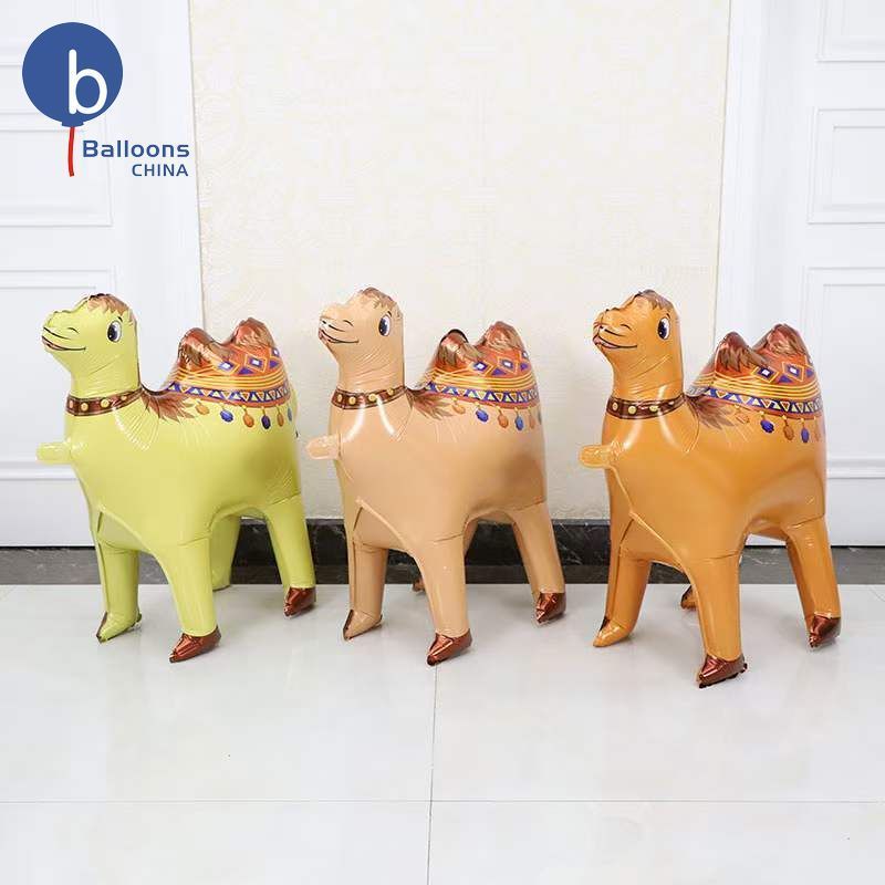 New design 4D stand balloons camel shape party decoration Inflatable Mylar Foil Balloon