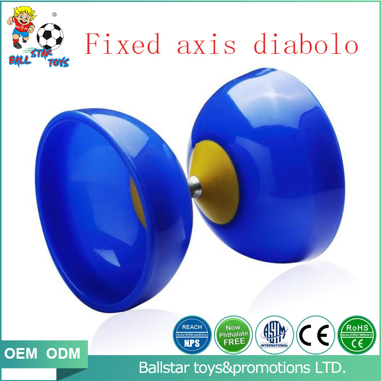 Hot sale plastic fixed axis funny juggling diabolo yoyo set toys with sticks