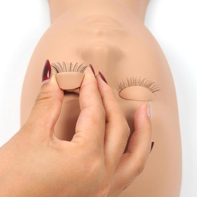 Ballylash Makeup Practice Mannequin Head Wholesale Half-face For Eyelash Extension Soft Skin Silicone Flat Model Training Head