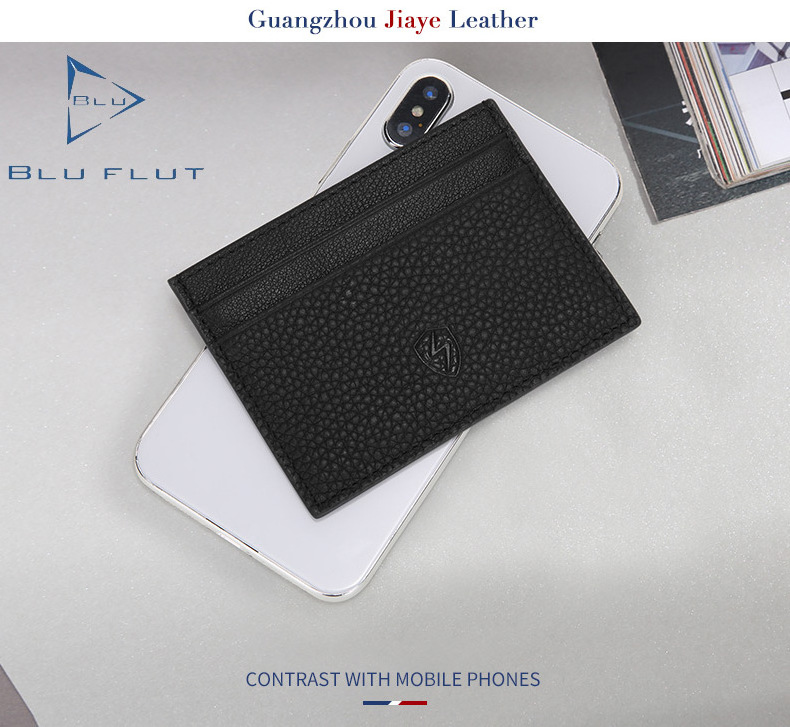 New fashion full grain leather hand made credit card holder,high quality business card holder