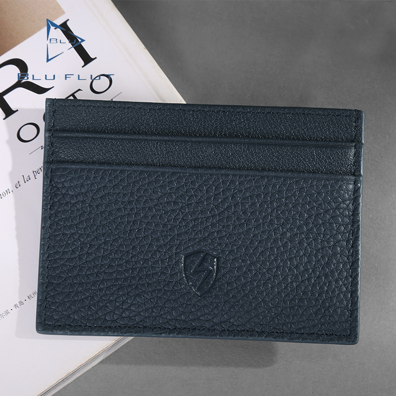 New fashion full grain leather hand made credit card holder,high quality business card holder