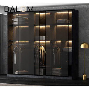 BALOM brand great glass door wardrobe good quality design  Locker Smart Lock with China White Style wardrobe