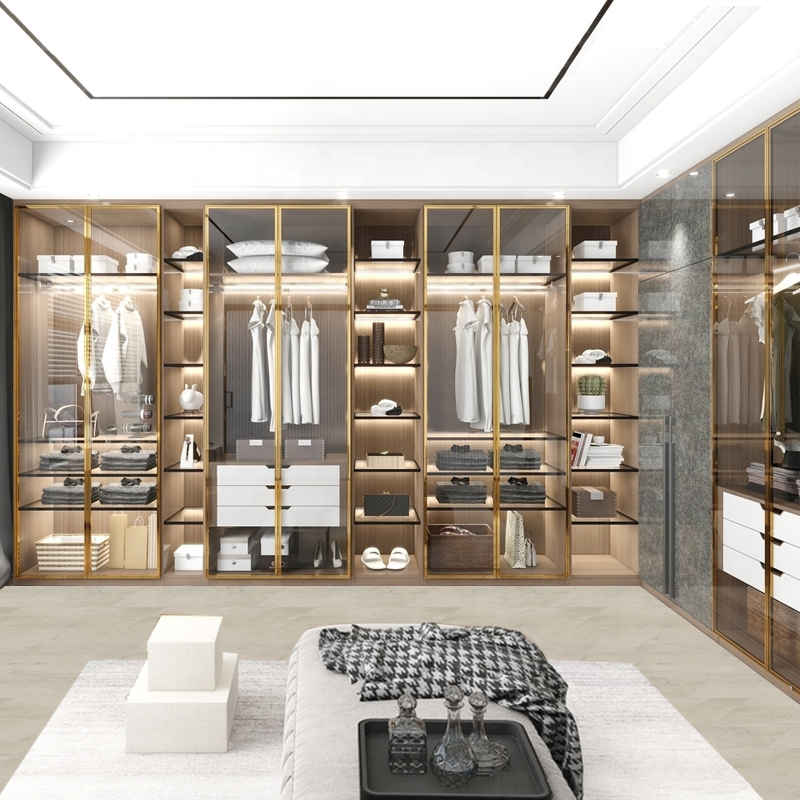 balom Luxury Modern Walk in Closet Cabinet Modern Walking Closet Cabinet Storage Wardrobe Dressing Room