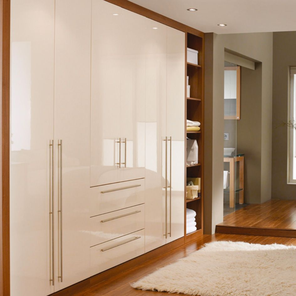 Balom  Foshan home modern open luxury diy closet bedroom solid wooden wardrobe furniture design