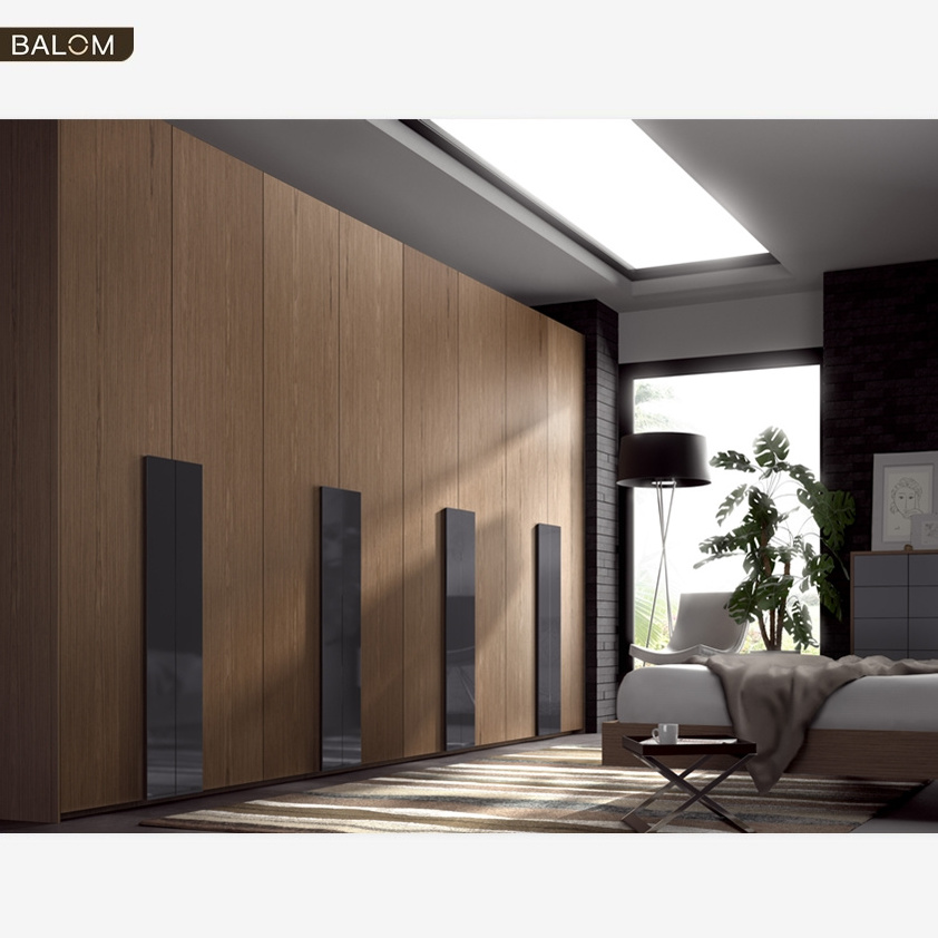 BALOM Double Color Bedroom Furniture Wardrobe Design Laminate Colours Combination