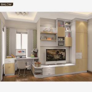 BALOM Home Living Room Furniture Sets Metal TV Unit Cabinets Luxury Modern TV Stands with Drawer