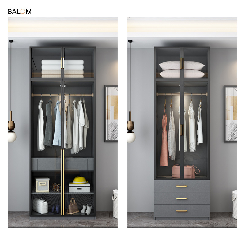 balom Contemporary design solid wood bedroom wardrobe