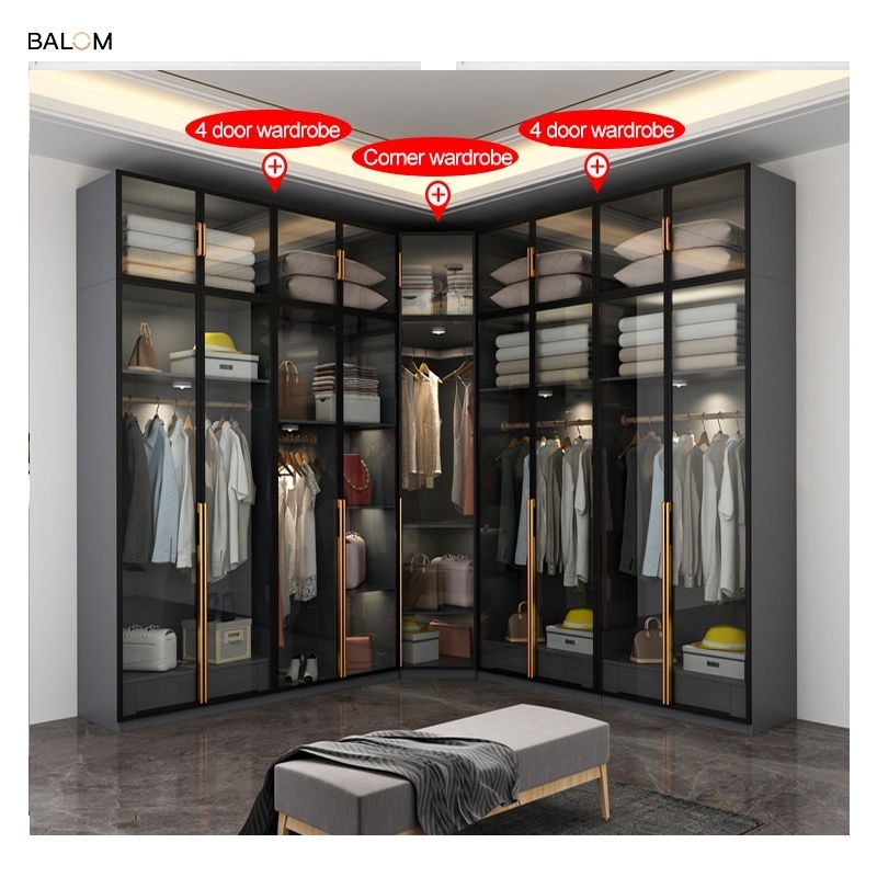 balom Contemporary design solid wood bedroom wardrobe