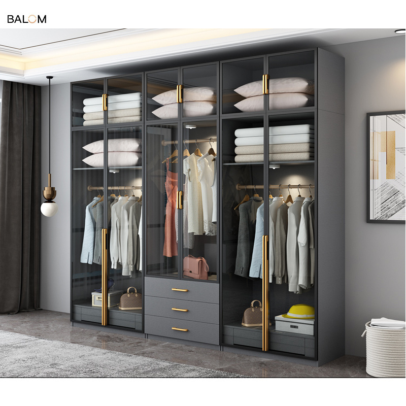 balom Contemporary design solid wood bedroom wardrobe