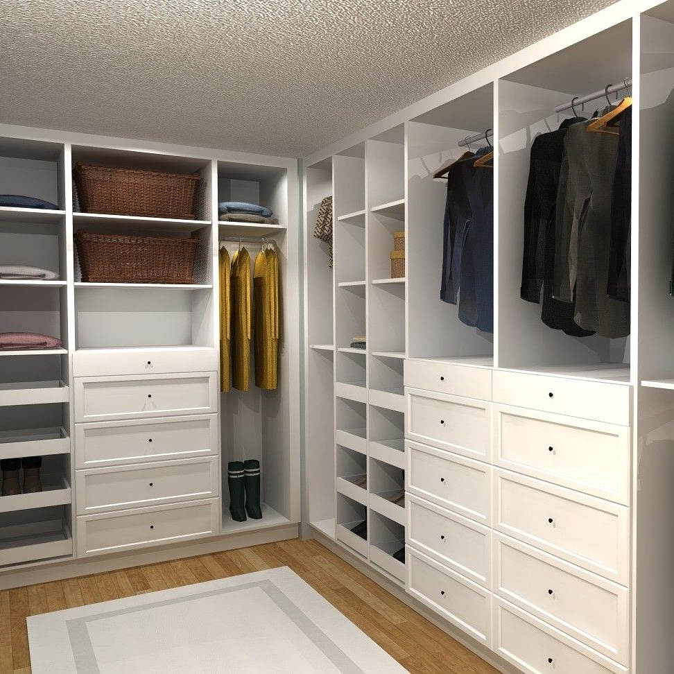 Morden Design Latest Wardrobe Design Build in Wood White Closet Wardrobe Storage Closet Walk in Wardrobe