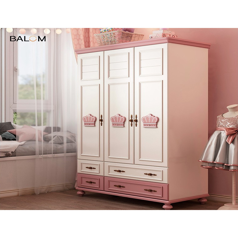 Balom Italian Simple Design Customized  Bedroom Furniture  kids wardrobe wood closet