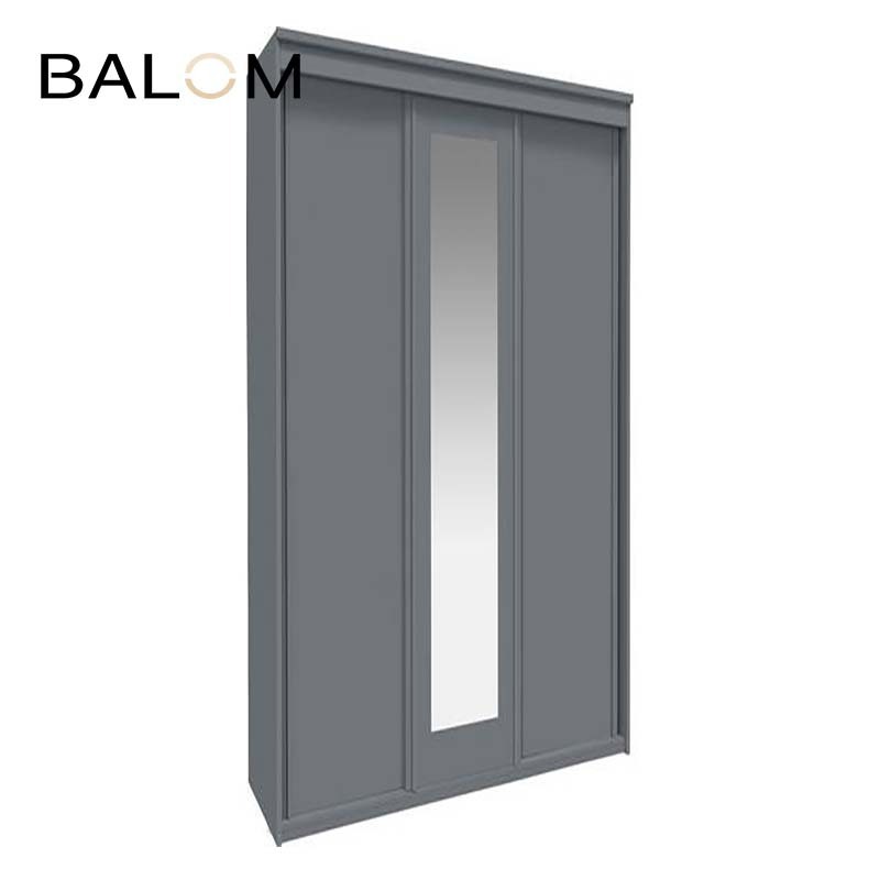 Balom Factory wardrobe sliding door bedroom wall wardrobe design with pants rack