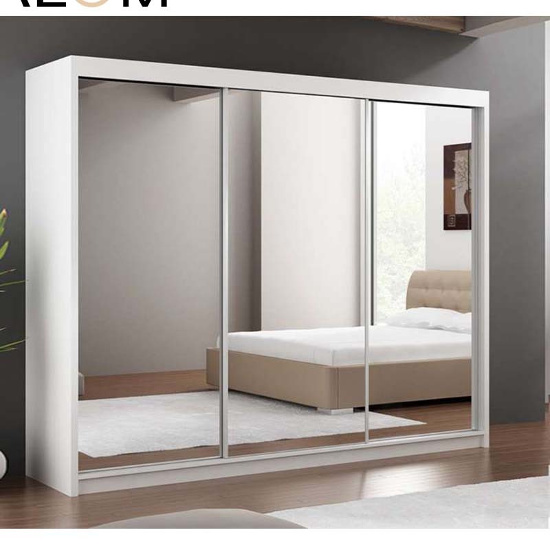 Balom Factory wardrobe sliding door bedroom wall wardrobe design with pants rack