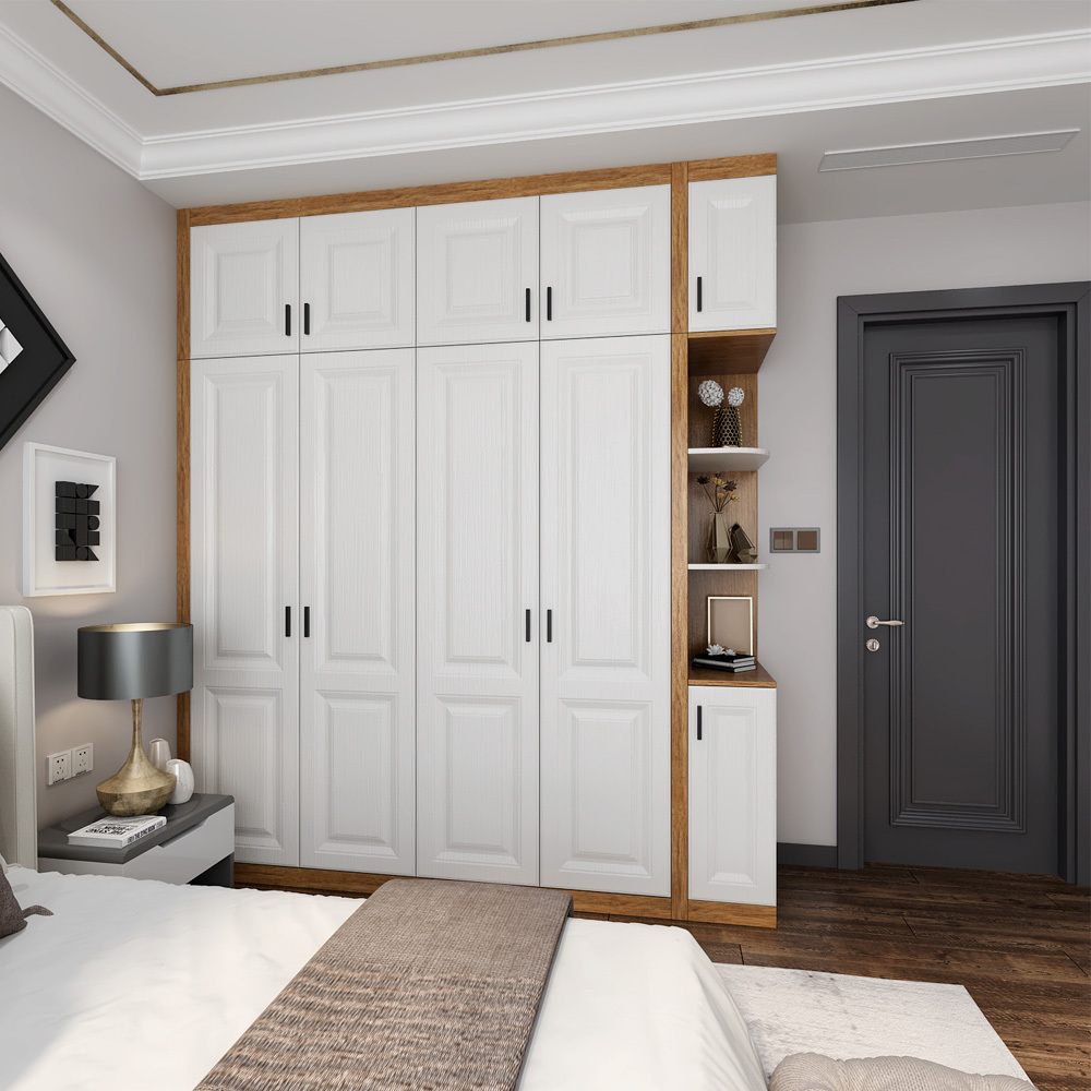 Combination Designs Modern Furniture Cupboards Foldable Walldrope Wardrobes Bedroom Closet with Wooden Door Dresser